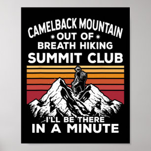 Affiche Montagne de Camelback Hors d'Haleine Randonnée Som