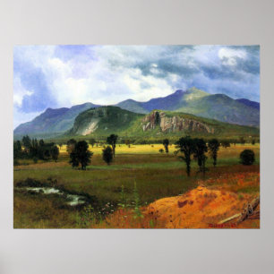 Affiche Montagne de fossé, New Hampshire Bierstadt