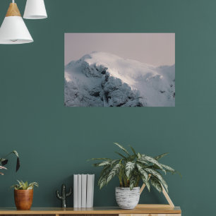 Affiche Montagne enneigée