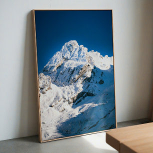 Affiche Montagne enneigée