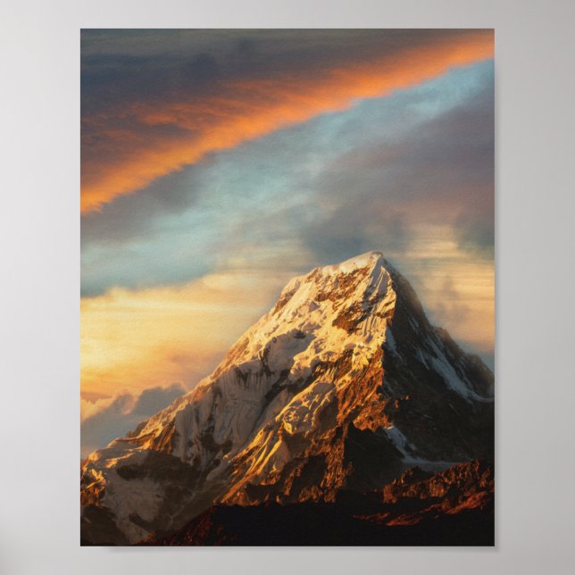 Affiche Montagne majestueuse (Devant)