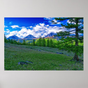 Affiche Montagne mongole