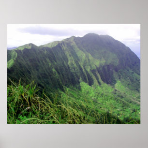 Affiche Montagne Ridge de Ko'olau