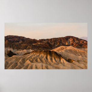 Affiche MONTAGNE ROCHEUSE Brown SOUS LE CIEL BLEU EN JOURN