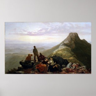Affiche Montagne tardive de Mansfield de partie de Jerome