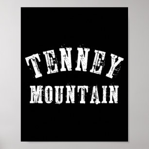 Affiche Montagne Tenney Plymouth New Hampshire ski