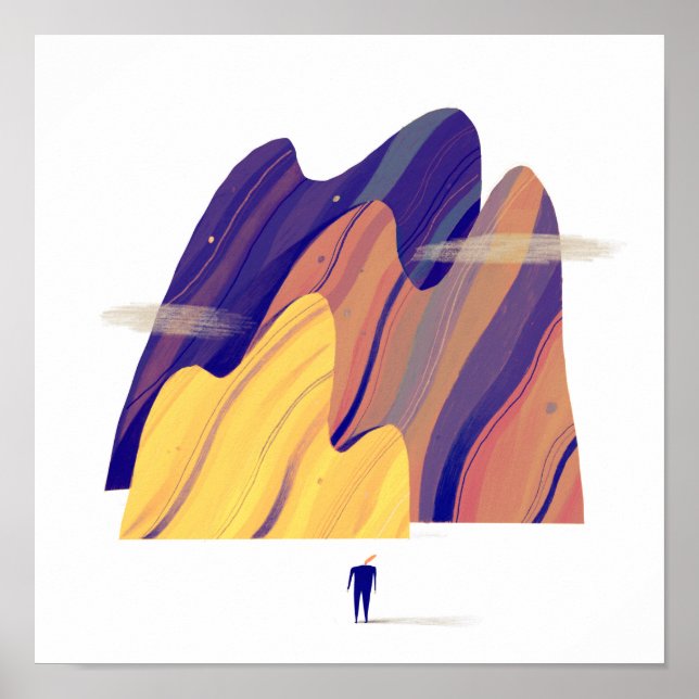 Affiche Montagnes (Devant)