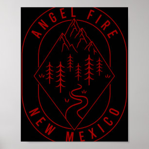 Affiche Montagnes Angel Fire Nouveau-Mexique Randonnée Ext