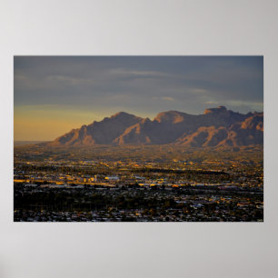 Affiche Montagnes au crépuscule
