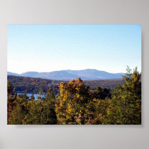 Affiche Montagnes blanches du New Hampshire