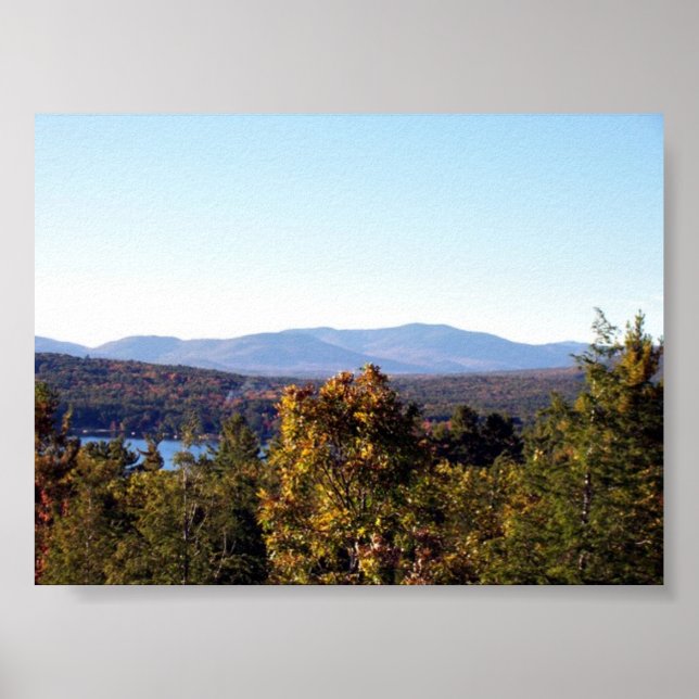 Affiche Montagnes blanches du New Hampshire (Devant)