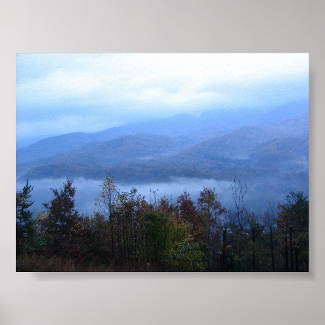 Affiche Montagnes Bleues (Devant)