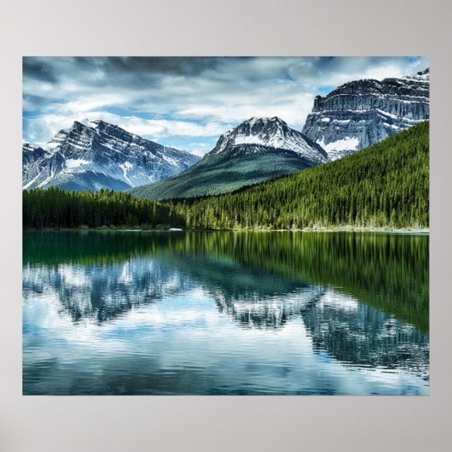 Affiche Montagnes | Canadian Rockies, Alberta Canada (Devant)