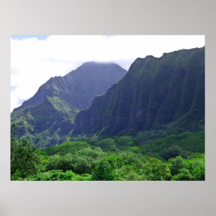 Affiche Montagnes de Koolau
