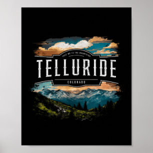 Affiche Montagnes de Telluride Colorado Randonnée Extérieu