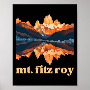 Affiche Montagnes du Mt. Fitz Roy et Laguna Capri