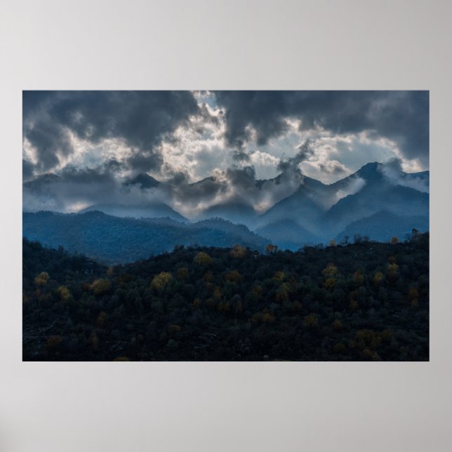 Affiche Montagnes en Automne, Kurdistan (Devant)