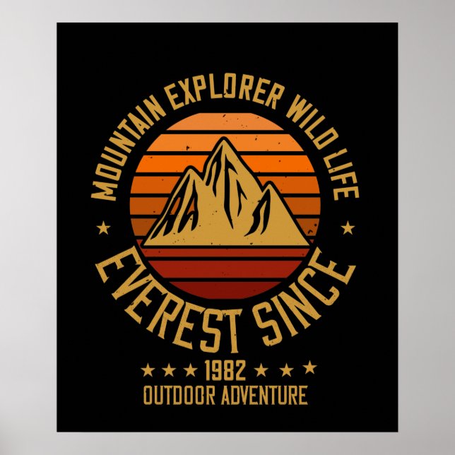 Affiche Montagnes - Mountain Explorer Faune depuis 1982 (Devant)