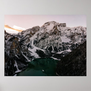 AFFICHE MONTAGNES NEIGÉES