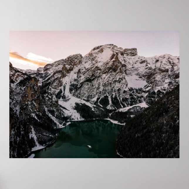 AFFICHE MONTAGNES NEIGÉES (Devant)