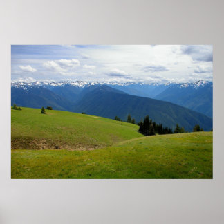 Affiche Montagnes Olympiques
