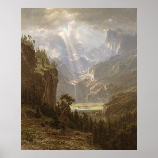 Affiche Montagnes Rocheuses Albert Bierstadt (Devant)