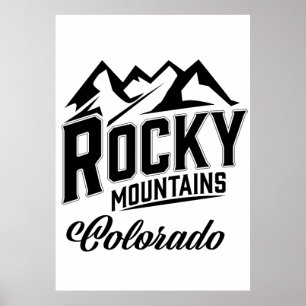 Affiche Montagnes Rocheuses Colorado