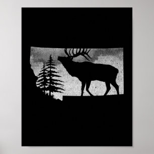 Affiche Montana Elk Hunter
