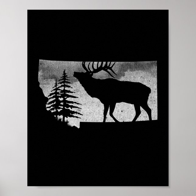 Affiche Montana Elk Hunter (Devant)