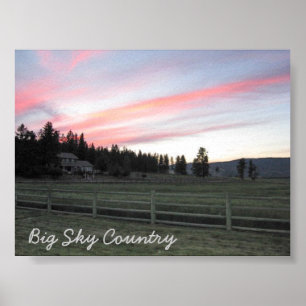 Affiche Montana Majesty_Big Sky Pays