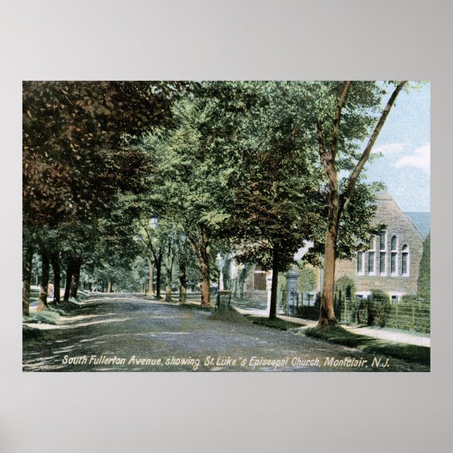 Affiche Montclair, New Jersey 1908 Vintage (Devant)