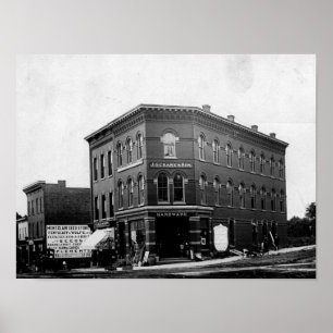 Affiche Montclair, New Jersey, Immeuble de grue, Vintage