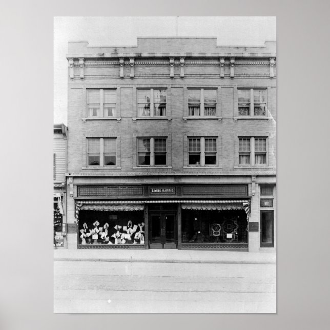 Affiche Montclair, New Jersey, magasin Louis Harris, Vinta (Devant)