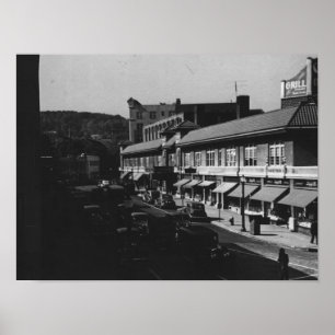 Affiche Montclair NJ, Park Street, View, Vintage des année