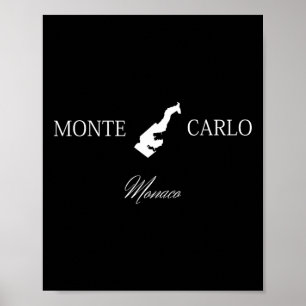 Affiche Monte Carlo Monaco Famille Voyage Voyage Souvenir