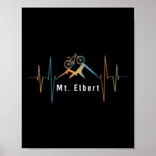 Affiche Montée au sommet du mont Elbert en VTT rythme card