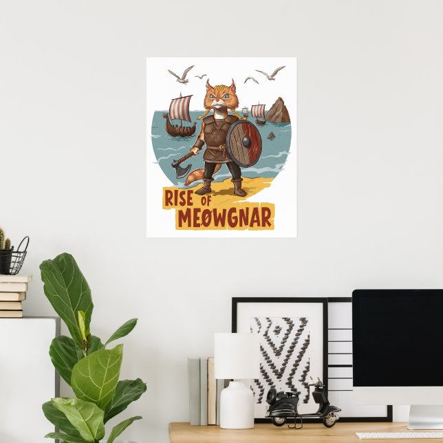 Affiche Montée de Meowgnar (Bureau à domicile)
