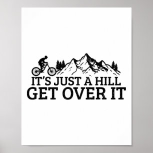 Affiche Montée drôle de vélo de montagne Mtb cyclisme cycl