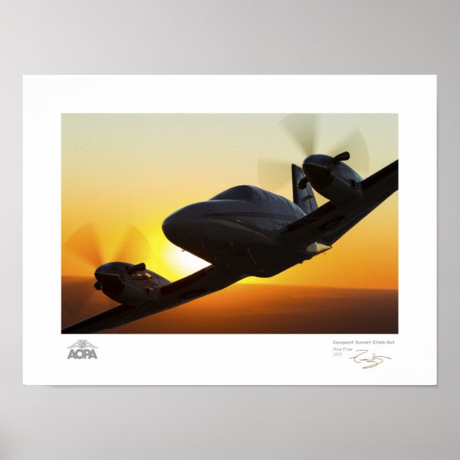 Affiche Montée du coucher du soleil de la conquête (Devant)