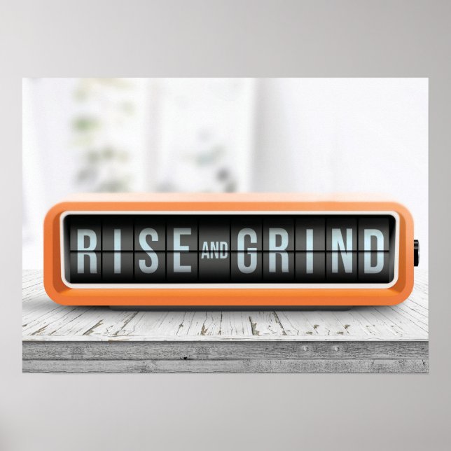 Affiche Montée et Grind - Succès, Hustère, Motivationnel (Devant)