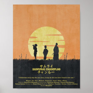 Affiche Montée solaire de Samurai Champloo