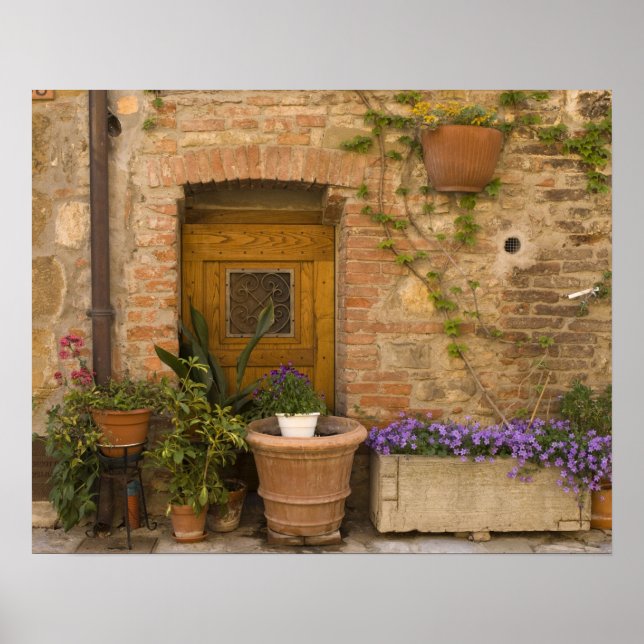 Affiche Montefollonico, Val d'Orcia, province de Sienne, 2 (Devant)