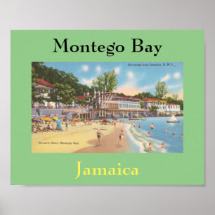 Affiche Montego Bay, Jamaïque Photo Vintage - Doctor's Cav