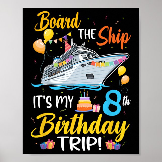 Affiche Monter à bord du navire C'est mon 8ème voyage d'an (Devant)