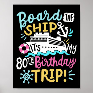Affiche Monter à bord du navire C'est mon voyage de croisi