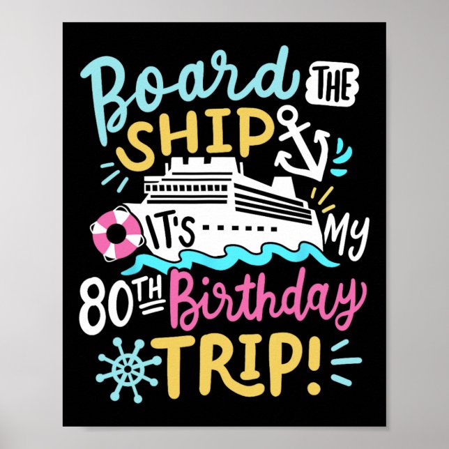Affiche Monter à bord du navire C'est mon voyage de croisi (Devant)