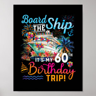 Affiche Monter à Bord du Navire C'est mon Voyage de Croisi