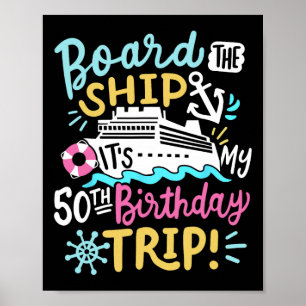 Affiche Monter à bord du navire C'est mon voyage de croisi