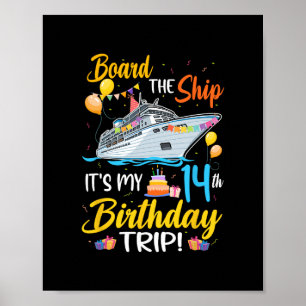 Affiche Monter à bord du navire C'est mon voyage pour mon