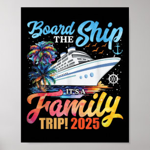 Affiche Monter à bord du navire C'est un voyage en famille